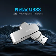 Netac U388 16 г 32 г 64 г 128 г USB3.0 высокое Скорость Флешка USB флешка s Ustick памяти