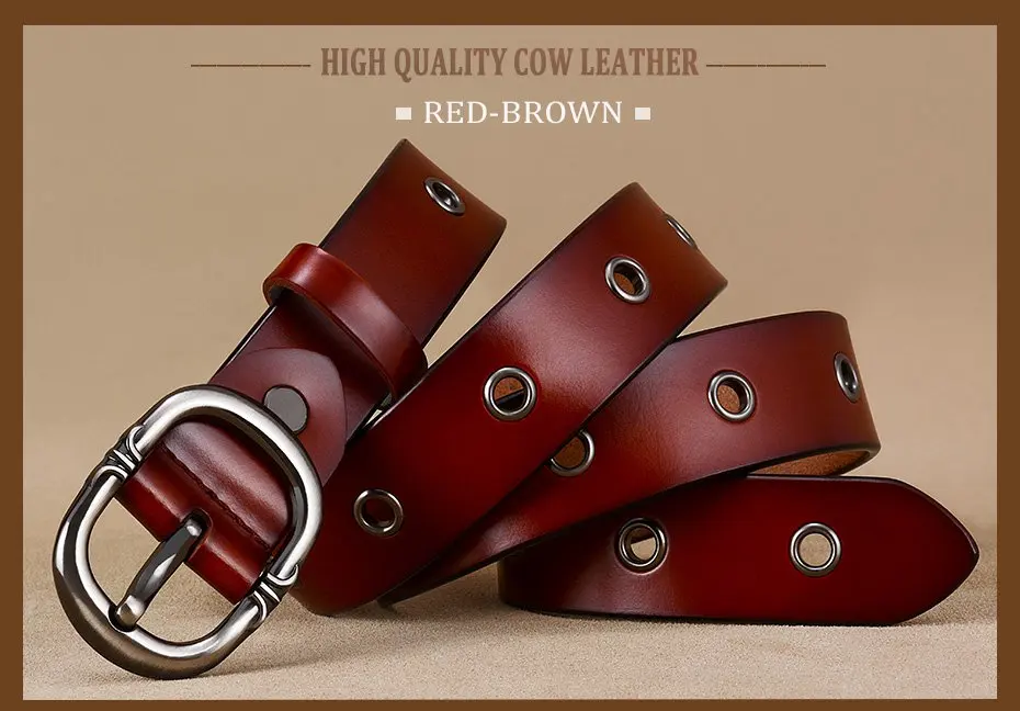 ladies belts for dresses Fashion Metal hollow genuine leather belts for women Quality Pin buckle belt woman Cow skin waist strap for jeans Width 2.8 cm wrap belt