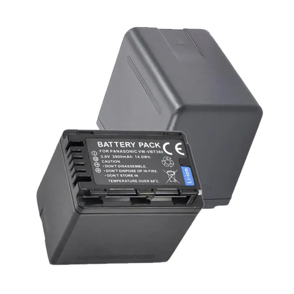 3 шт. VW VBT380 батарея камеры + LCD двойное зарядное устройство для Panasonic HC V720 V727 V730 V750 V760