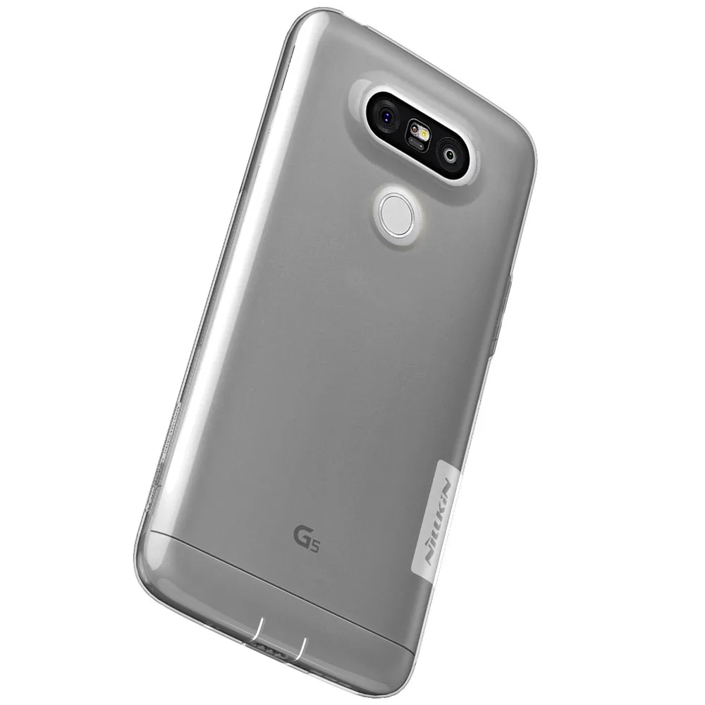 Серый цвет для lg g5 5.3 дюймовый обложка nillkin природа прозрачный ясно мягкий силикон