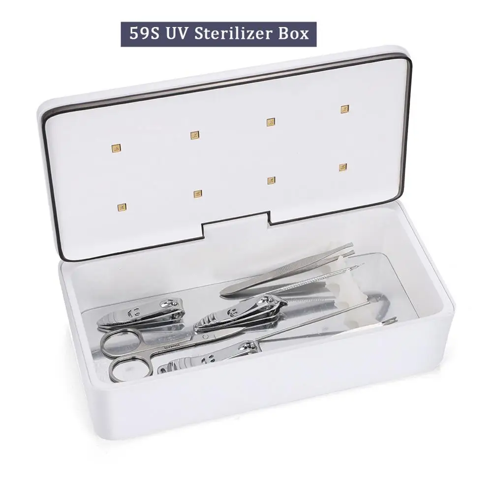 

59S UV Sterilizer Dental Medical Autoclave Manicure Tool Storage Box Sterilizer Disinfection Box For Salon Nail Art Tools Makeup