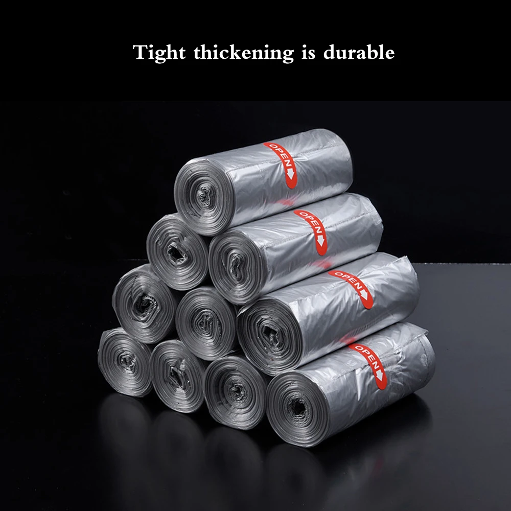 

45*50cm 30PCS Portable Thicken Garbage Bags Homes One Time Large Trash Bags Kitchen Rolling Point Broken Plastic Bag