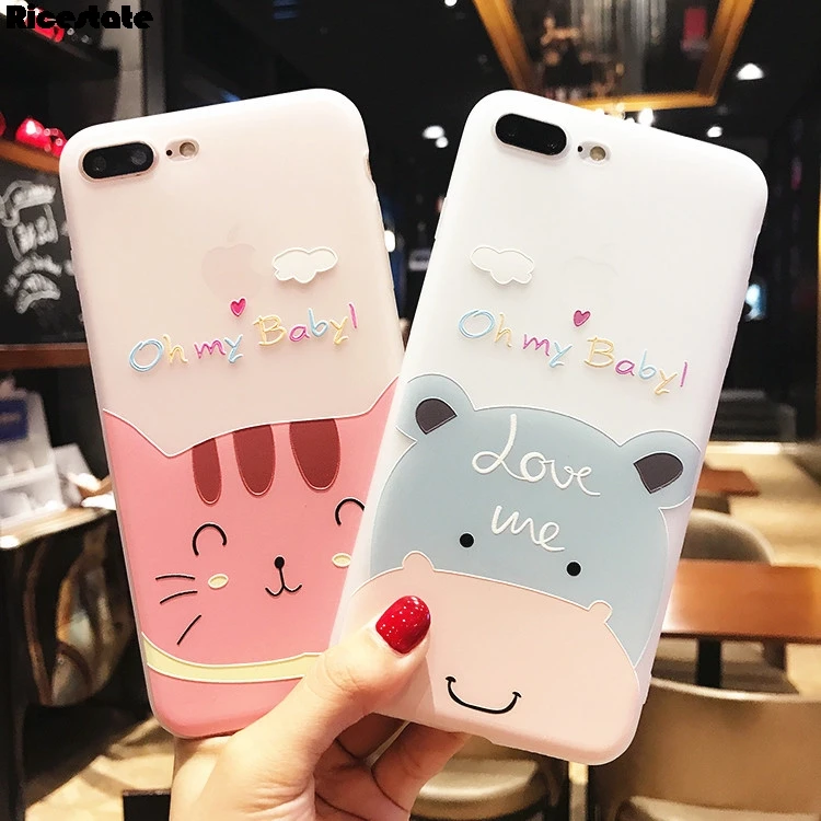 Ricestate милый хиппи чехол для X XR XS MAX 3D кот Силиконовый мягкий телефона iPhone 7 8 Max из