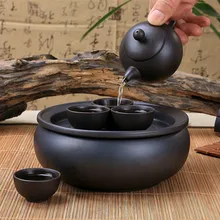 Исин чайный поднос чайный сервиз чайник чашка и блюдце набор Китай глазури автомобильное путешествие портативный посылка керамический чайник