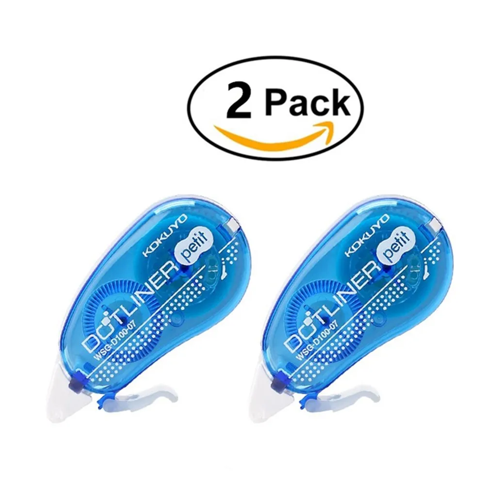 

2pcs/pack Adhesive Tape Glue Dot Liner Petit Disposable, Blue