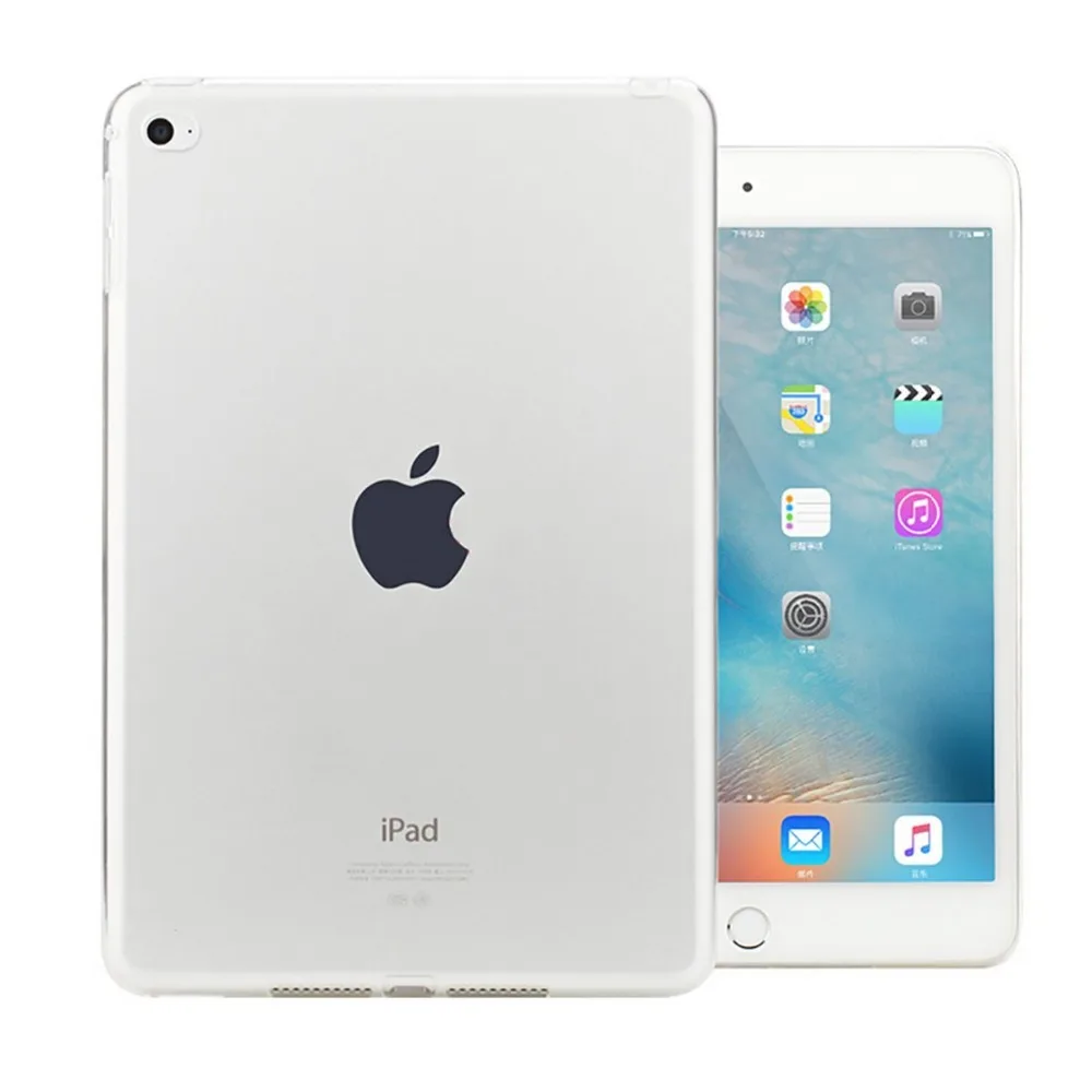 Tablet Cases For Apple iPad mini 4 Ultra thin Silicone Clear Soft TPU