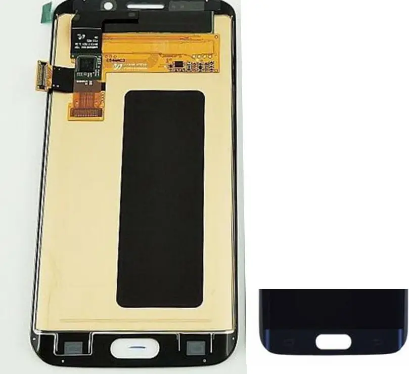 Dark Blue color Lcd display+Touch Digitizer Screen assembly for Samsung Galaxy S6 Edge SM-G925F G925 repair parts free shipping