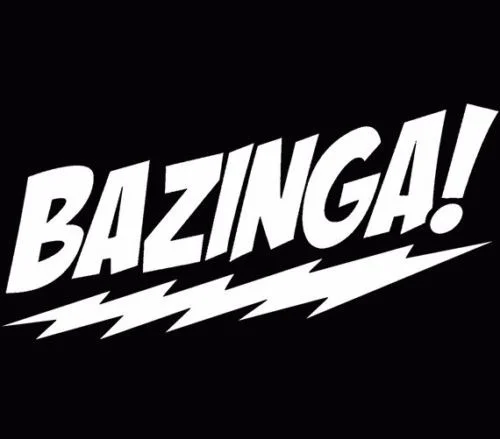 Bazinga стикеры виниловая наклейка Теория Большого Взрыва Шелдон Купер забавные окна 14x7 см