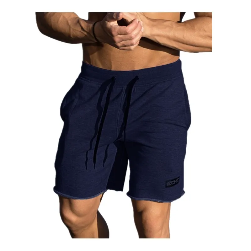 

Mens Cotton Shorts Summer Casual Fashion Gyms Fitness Bodybuilding Short Pants Male Jogger Workout Knee Length Beach Sweatpants