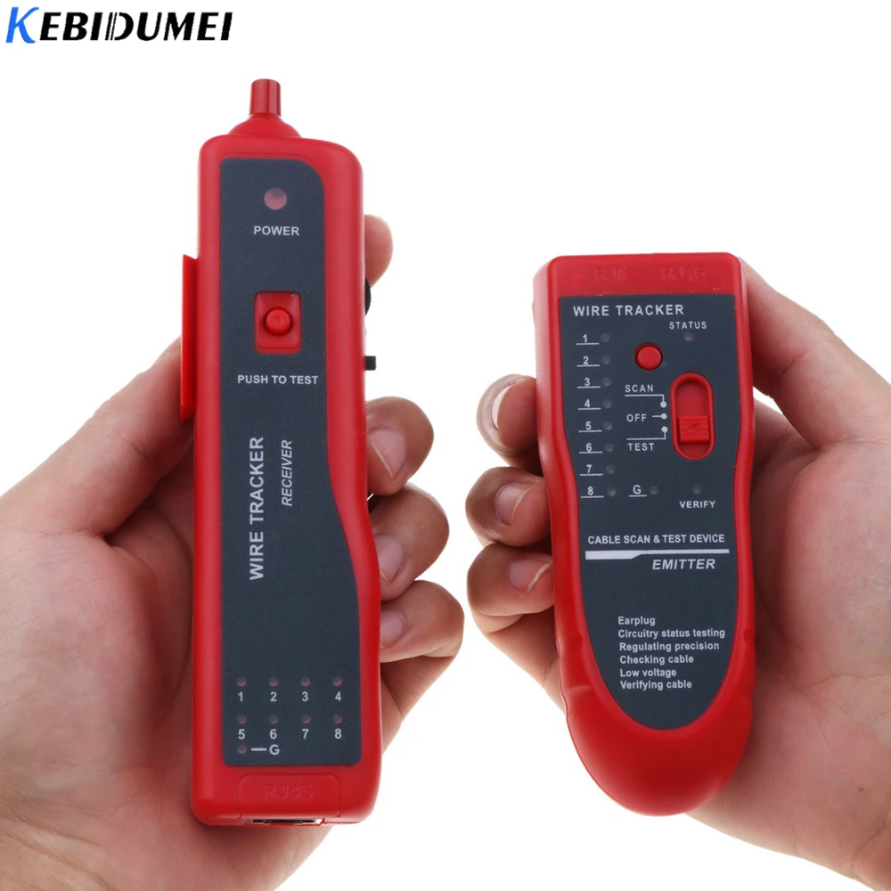 Kebidumei высококачественный тестер телефонной сети RJ45 RJ11 кабельный трекер