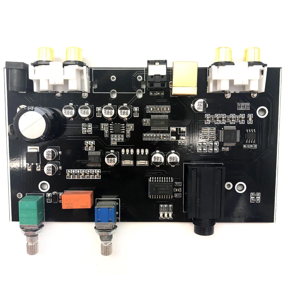 PCM5100 MS8416 оптический USB вход NE5532 OP DC 12 В 24 бит 192 к с аудио регулятором громкости ЦАП Плата B9-007