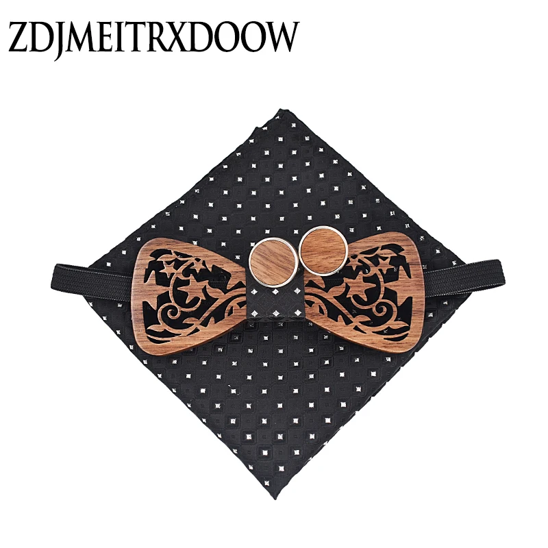 Мужской галстук-бабочка с вакуумным дизайном, со звездами, с деревянными бантиками, смокинг, свадебные вечерние галстуки, мужской широкий галстук, галстук с бантом для мальчиков