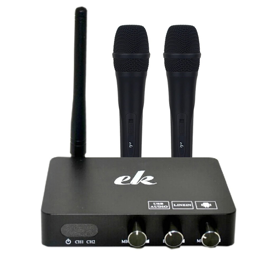 Sistema de mezclador de Audio y sonido Digital, máquina de canto y 2  micrófonos inalámbricos K2 Android TV Box PC Home KTV Mini Karaoke Echo  Mixer|karaoke echo mixer|echo mixersing karaoke machine -