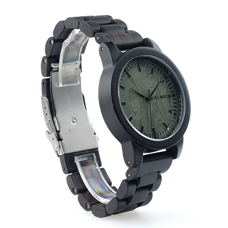 Casual Vintage Watch Men BOBO BIRD Wooden Watches Handmade Wooden Band Male Wristwatch relogio masculino C-M04