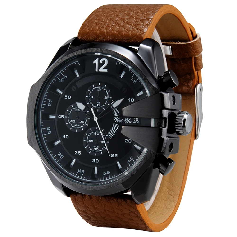 top luxury brand weiyaqi quartz watches for men dz style military watch free shipping (8)