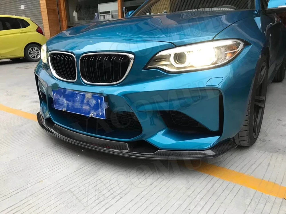 Передний бампер из углеродного волокна спойлер для BMW 2 серии F87 M2 2015 2018 MT стильная