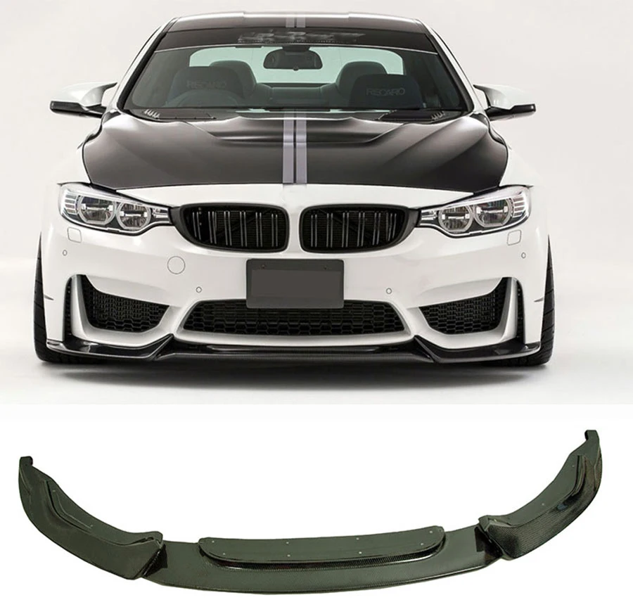 

V Style Carbon fiber Front Bumper Lip Fit For BMW F8X M3 M4 B265