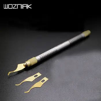 

Black Glue Removal Tool with Cold Blade Tech Processors knifes For iPhone CPU A7 A8 A9 A10 Mainboard IC Repair Thin Blade Tool