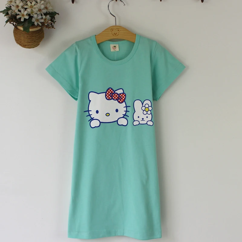 Набор одинаковых пижам для всей семьи комплект одежда для матери и дочери хлопковая Ночные рубашки для девочек кот пижамы Ночная рубашка Обувь для девочек детские пижамы
