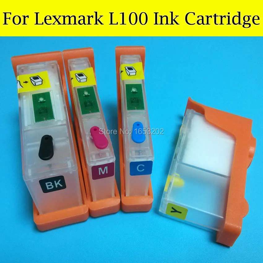 NEW HOT!! Refill Ink Cartridge For Lexmark L100XL With Chips Use For
