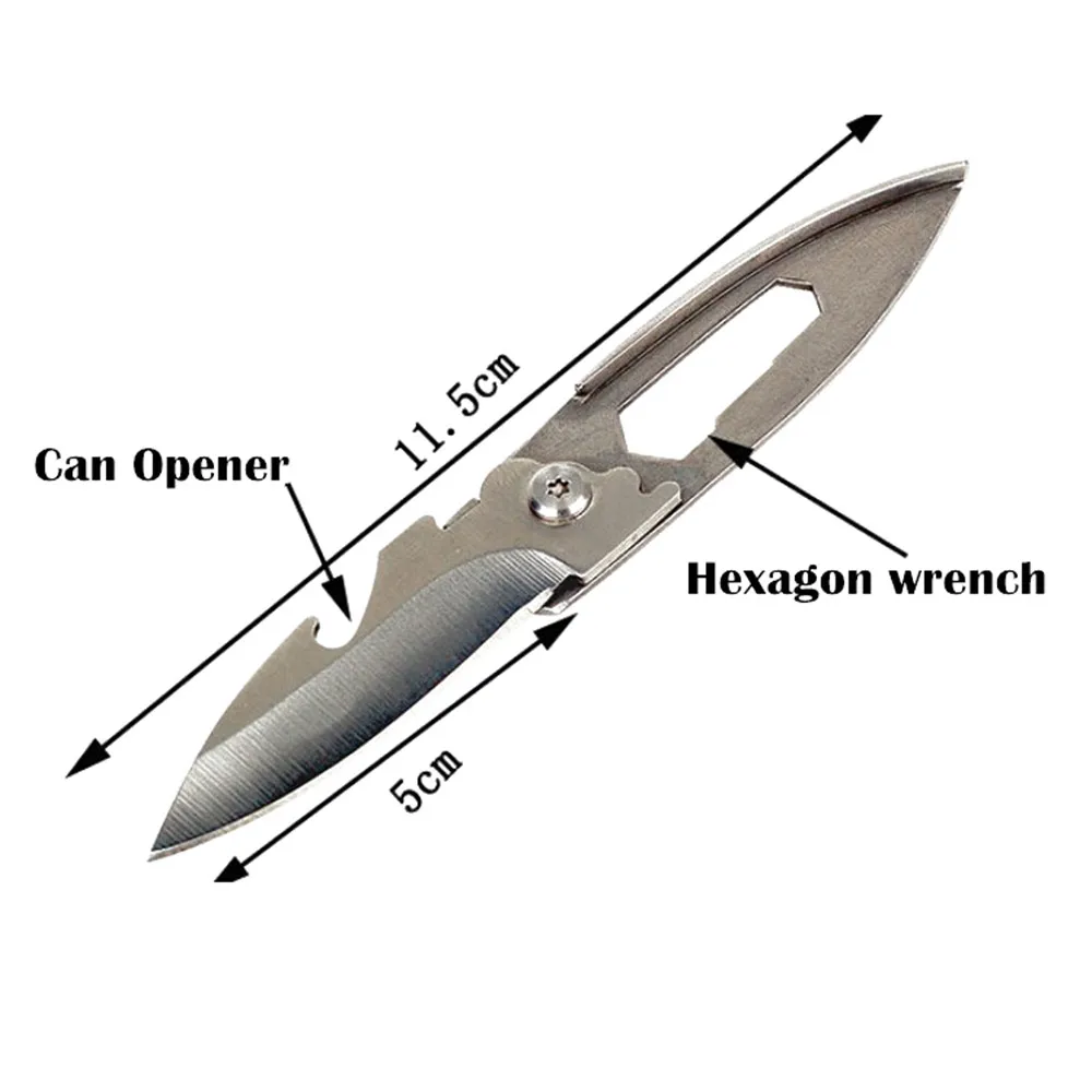 Многофункциональный нож для повседневного использования, складной нож из нержавеющей стали, мини-брелок, многофункциональный охотничий Походный нож, карманный нож