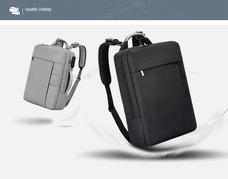 Модные водонепроницаемые Оксфордские мужские рюкзаки с защитой от кражи, блокировка паролем, мужские повседневные деловые короткие дорожные сумки для ноутбука