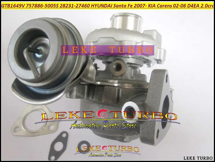 GTB1649V 757886 757886-5005S 757886-0005 28231-27460 Turbo Turbocharger For HYUNDAI Santa Fe KIA Carens 2002- D4EA D4ED D4EF 2.0L (5)