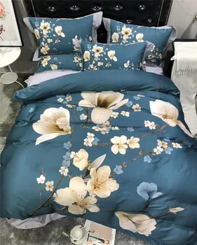 

2018 New Summer luxury king size bedding set queen size Tencel duvet cover set bedlinen queen bed sheet set pillowcase