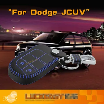 

High quality key cover 2013-2020 For Dodges Durango Jcuv Top Layer Leather Car Key bagcase wallet holder car accessories