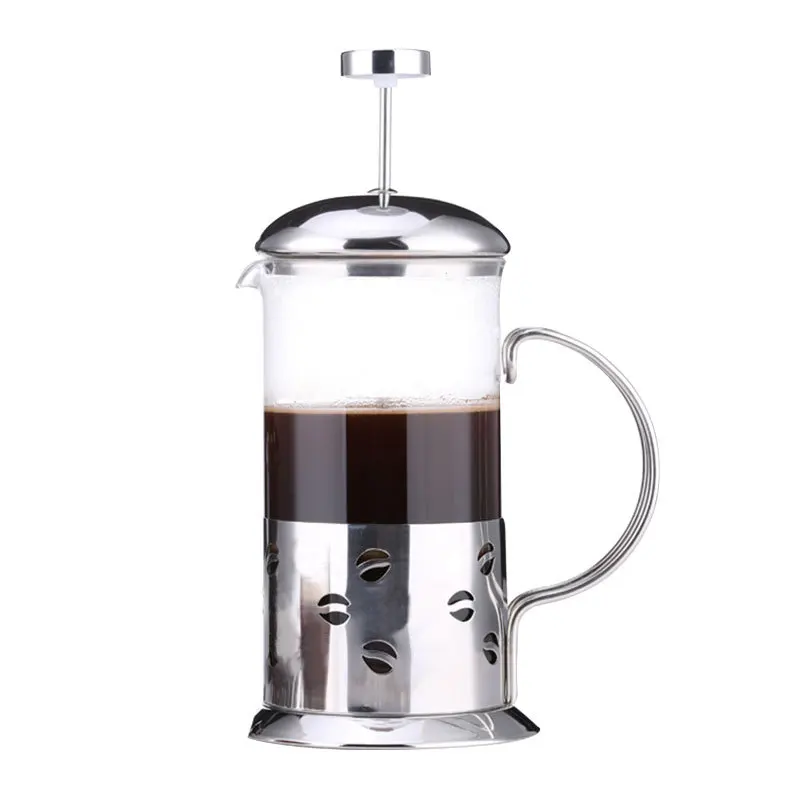 French Press Coffee & Tea Maker 12Oz Best Coffee Press Pot with Stainless Steel Double Glass