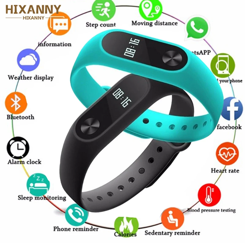 

2019 Sport Smart Bracelet Watch Men Women Smartband For Android IOS Fitness Tracker Electronics Smart Clock Band Smartband