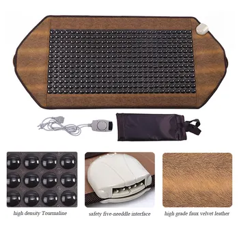 

Tourmaline Physiotherapy Massage Pad Germanium Stone Electric Full Body Back Neck Knee Pad Heating Sofa Cushion Mattress