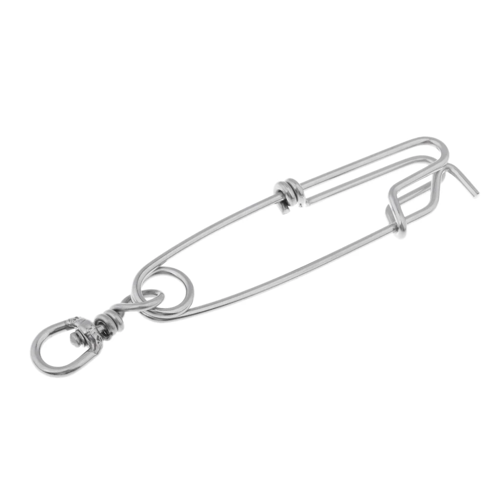 6x Long Line Stainless Steel Clips Float Swivel Tuna Clips for long line fishing sharking crabbing Snapper Tools