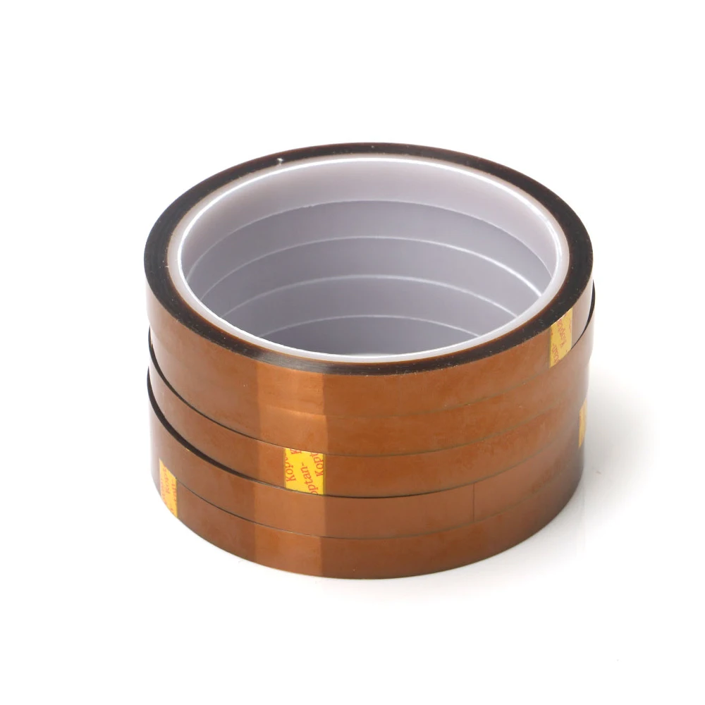 

1 Piece Width 10/12/15/18/20/25/30mm Length 30M Kapton-Type Heat Resistant High Temperature Polyimide Adhesive Tape Insulation