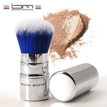 

BM Brush Master Retractable Kabuki Makeup Brush Blush Foundation Powder Brush Synthetic Fiber Hair Sliver Travel Cosmetic Tools