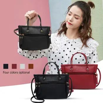 

PU Leather Handbags Women Shoulder Messenger Bag Daily Shopping Travel Tote Portable shoulder crossbody bags for women 2019