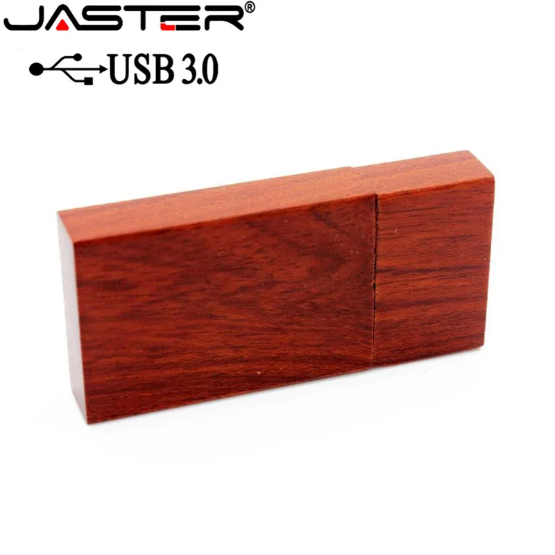 USB 3 0 (более 10 шт бесплатный логотип) деревянный блок флэш накопитель красного