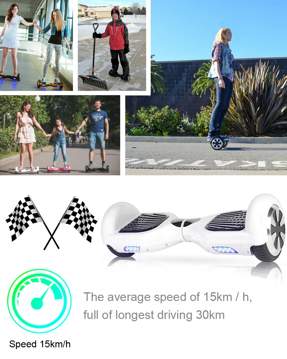 Hoverboard 6.5 inch Electric Scooter Two Wheels Smart Self Balance Scooter Electric Skateboard for AdultKids Drifting oxboard  (2)
