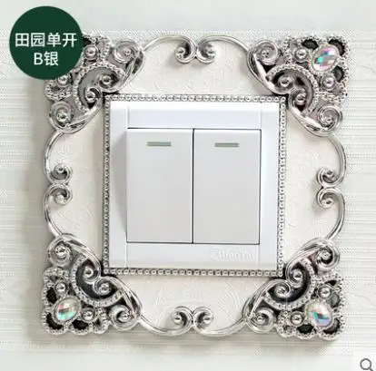 

Switch stickers wall stickers protective cover switch sets creative living room bedroom European lamp wall socket decorative-85