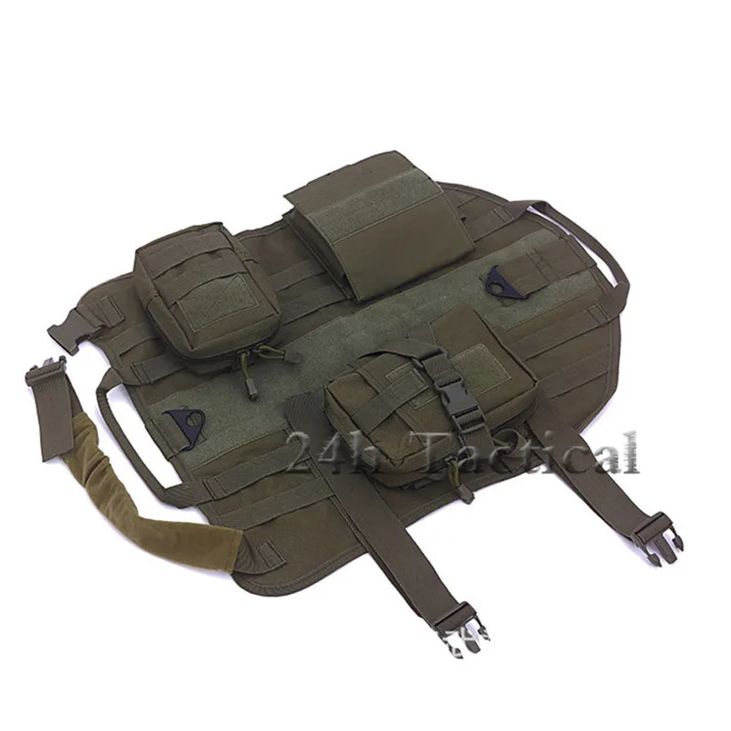 

Tactical Dog Training Molle Vest Harness Pet Vest with Detachable Pouches Military K9 Harness For Medium Large Dogs