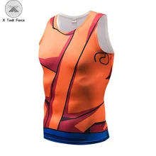 Топы на бретелях для мужчин и женщин, жилет Наруто, Мужская майка, Топы И Футболки с аниме, фитнес-плотно облегающие топы, летние топы без рукавов для бодибилдинга X Task Force