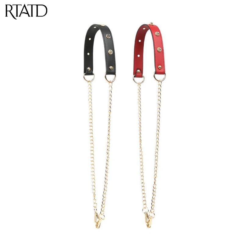 

RTATD 110cm Chain Replacement Shoulder Bag Straps Colorful PU Leather Purse Handles For Handbags Belt Bag Accessories B234