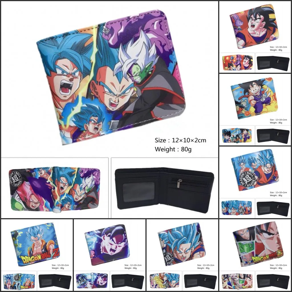 Новый дизайн dragon ball Супер рисунок кошелек Z Saiyan ГОКу для женщин мужчин Аниме Бумажник монет Карманный с отделениями для карт