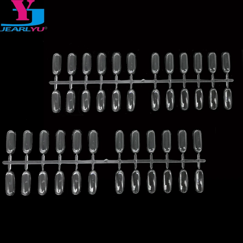 

10pcs/set Transparent Board Display Nail Art Tips False Stick Practice Fan Nail Stuff For Polish UV Gel Showing Tools Acessorios