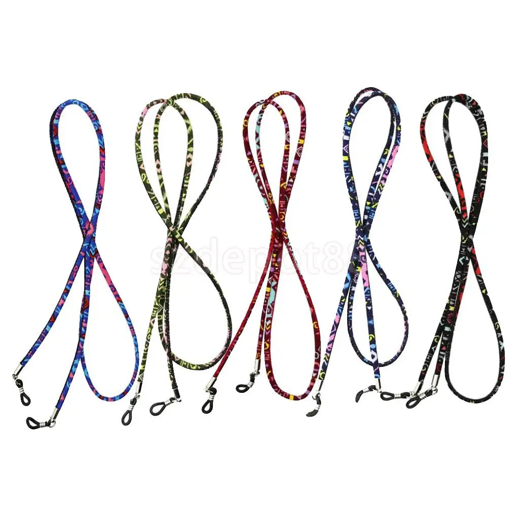 

5 Pieces Bohemian Ethnic Style Multicolor Sunglasses Cord Strap Eyeglass String Lanyard Holder