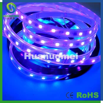 

rgb led pixel strip DC12V IP67 waterproof 48leds/m 5m/lot magic color flexible light