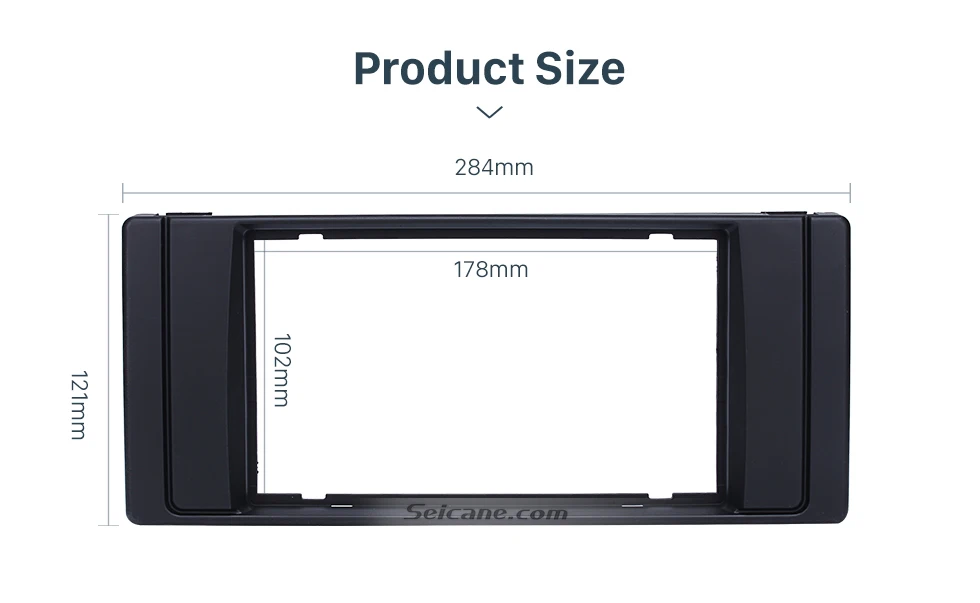 Seicane Double DIN 1995-2003 BMW5 E39 X5 E53 Car Radio Fascia DVD Player Mounting Frame Trim Installation Stereo Panel 