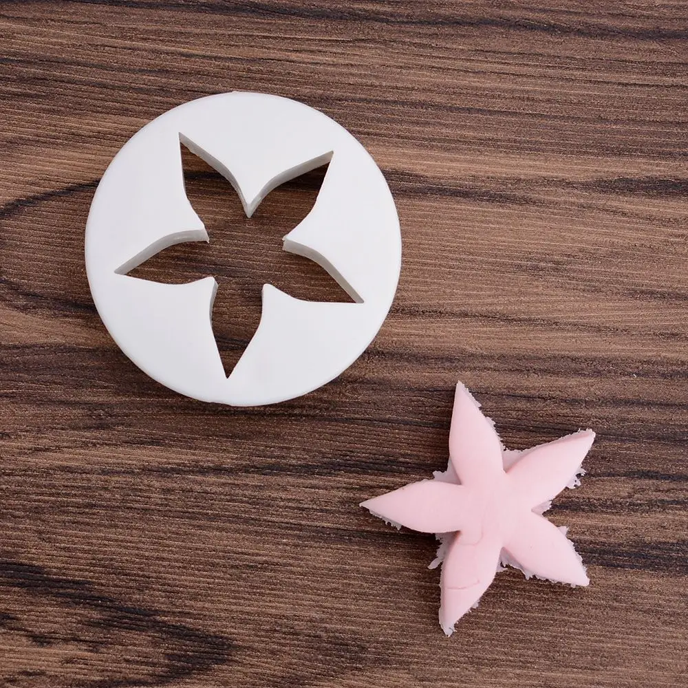 

3pcs/lot Fondant Star Flower Cake Plunger Biscuit Cookies Cutter DIY Mold Christmas Plunger Cutters Sugarcraft Icing Decoration