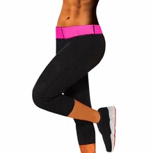 Женские штаны для похудения, термо-неопреновые спортивные штаны для сауны, Корректирующее белье для фитнеса, тянущиеся утягивающие штаны