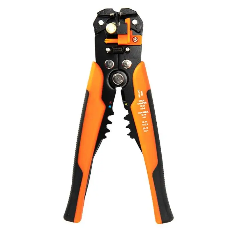 

MT-103 Multi-function Automatic Terminal Plier Cable Wire Stripper Cutter Crimper ABS Orange Automatic Peeling Pliers
